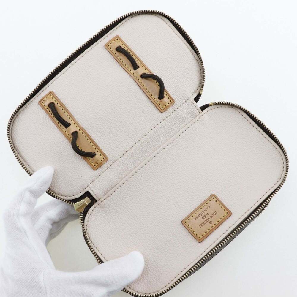 LOUIS VUITTON Authentic Brown Monogram Canvas Pouch - Picture 5 of 12
